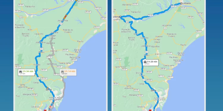 Com BR 101 totalmente interditada, confira opções de desvios no ES