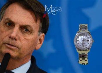 Bolsonaro recebeu 3º conjunto de joias com Rolex de diamantes e levou com ele