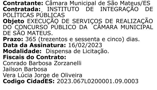 CONCURSO PÚBLICO DA CÂMARA MUNICIPAL DE VEREADORES DE SÃO MATEUS COM POSSÍVEIS IRREGULARIDADES