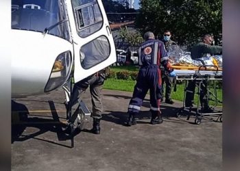 Criança sofre queimaduras e é socorrida de helicóptero em São Mateus