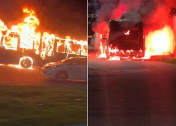 Ônibus e viaturas da PM são atacados após morte de traficante em Vitória