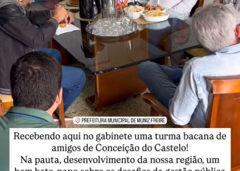 PREFEITO DITO SILVA (PSB) ABANDONA MUNIZ FREIRE E VIRA COMENTARISTA DE BATE-PAPO ALHEIO
