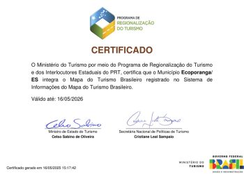 Ecoporanga segue no Mapa do Turismo Brasileiro