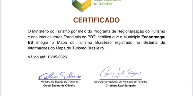 Ecoporanga segue no Mapa do Turismo Brasileiro