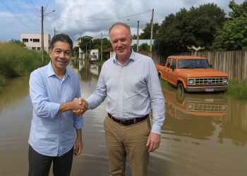 Freitas e Casagrande abandonam Guriri em meio ao caos das chuvas